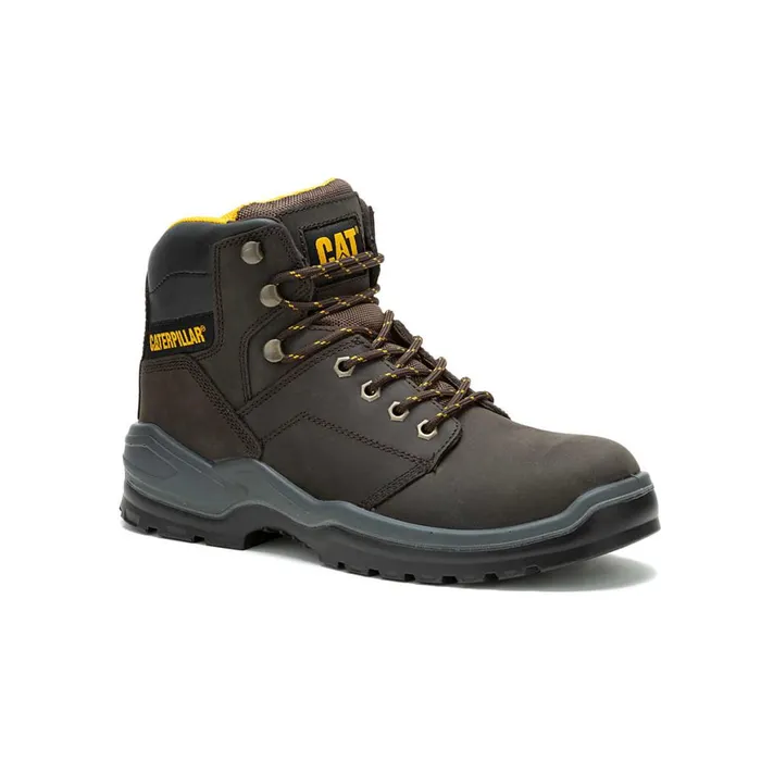 Striver Steel Toe Work Boot Brown Men Cat Footwear Boots
