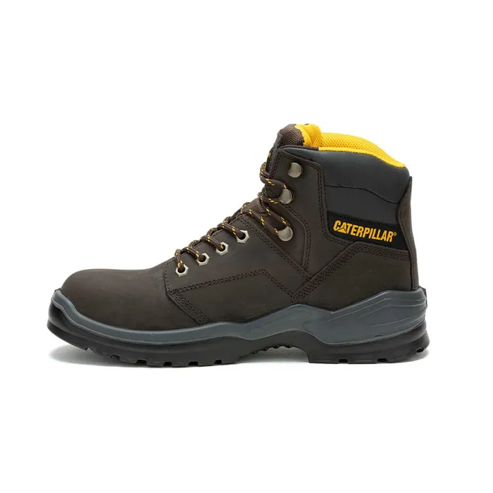 Striver Steel Toe Work Boot Brown Men Cat Footwear Boots