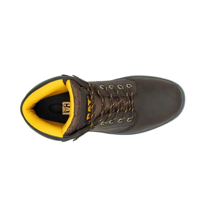 Striver Steel Toe Work Boot Brown Men Cat Footwear Boots