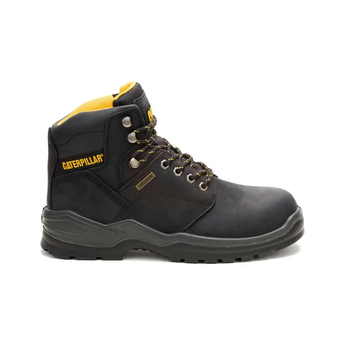 Striver Waterproof Steel Toe Work Boot Black Men Cat Footwear Waterproof