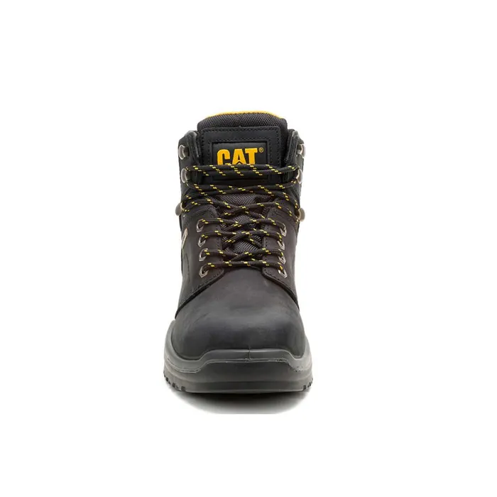 Striver Waterproof Steel Toe Work Boot Black Men Cat Footwear Waterproof