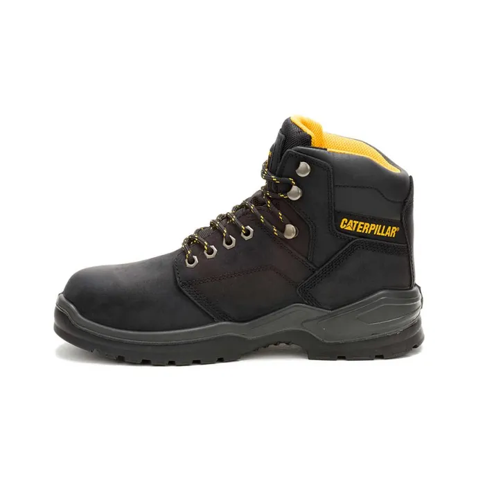 Striver Waterproof Steel Toe Work Boot Black Men Cat Footwear Waterproof