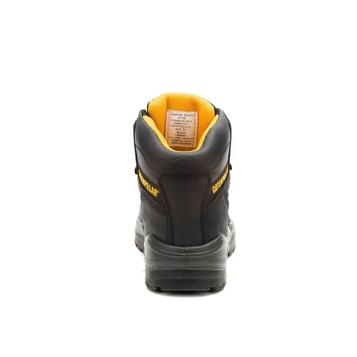 Striver Waterproof Steel Toe Work Boot Black Men Cat Footwear Waterproof