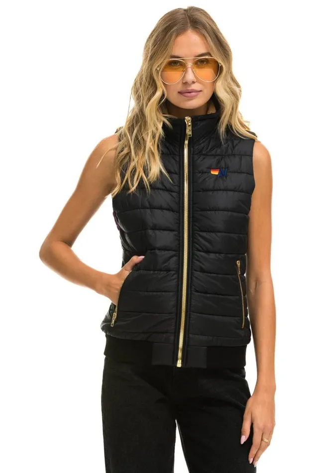 Sunburst Vest 8211 Black Women Aviator Nation Vests