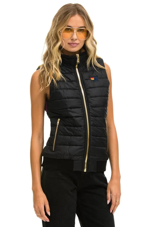 Sunburst Vest 8211 Black Women Aviator Nation Vests