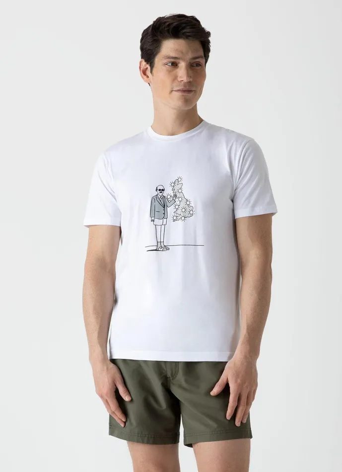 Sunspel X Matt Blease Print Tshirt Men SUNSPEL Tshirts