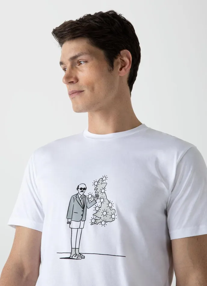 Sunspel X Matt Blease Print Tshirt Men SUNSPEL Tshirts