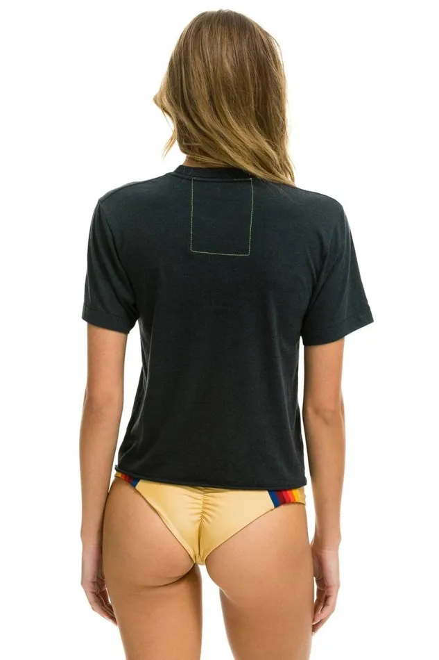 Surf Naked Boyfriend Tee 8211 Charcoal Women Aviator Nation Tees