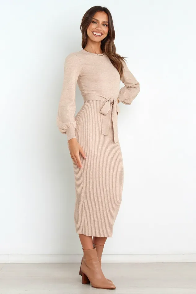 Sweater Dresses Petal and Pup Women Helena Dress Beige