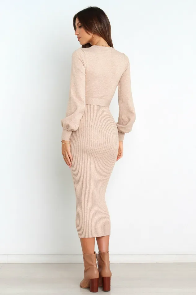 Sweater Dresses Petal and Pup Women Helena Dress Beige
