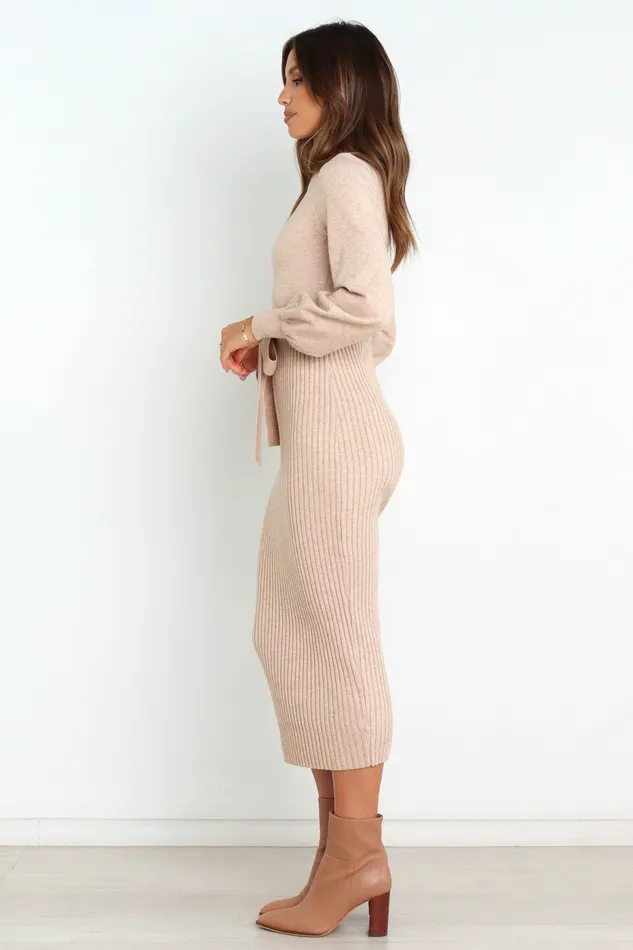 Sweater Dresses Petal and Pup Women Helena Dress Beige