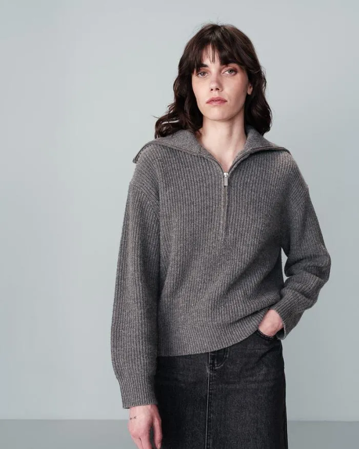 SWEATER GRIS NAIKI Shop Grace and Mila Plain Jumpers