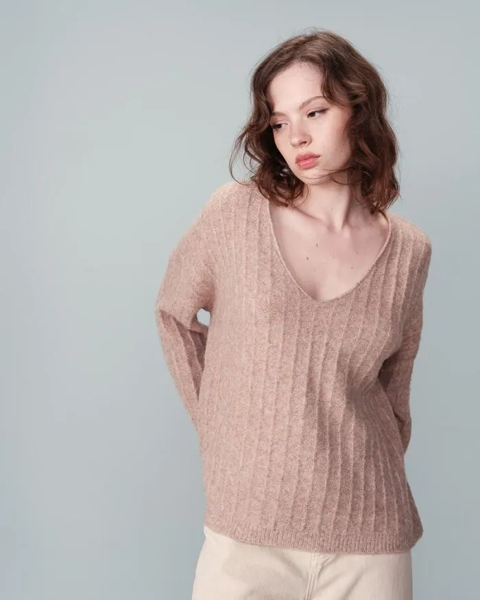 SWEATER TAUPE NANCY Shop Grace and Mila Plain Jumpers
