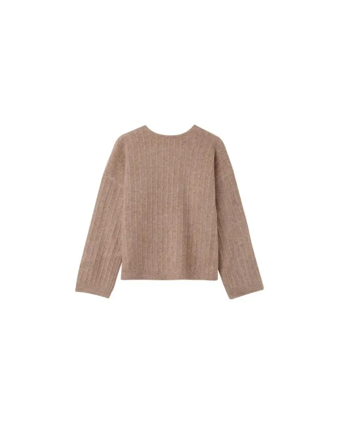SWEATER TAUPE NANCY Shop Grace and Mila Plain Jumpers