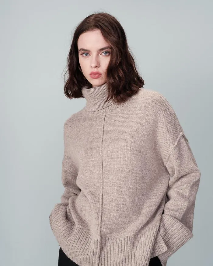 SWEATER TAUPE NAVAJO Shop Grace and Mila Plain Jumpers