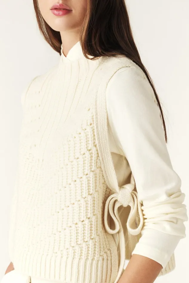 Sweater Vest Orion OffWhite Women Baandsh Sweaters and Cardigans
