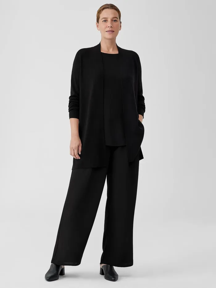 Sweaters and Cardigans Women Eileen Fisher Ultrafine Merino Long Cardigan Black