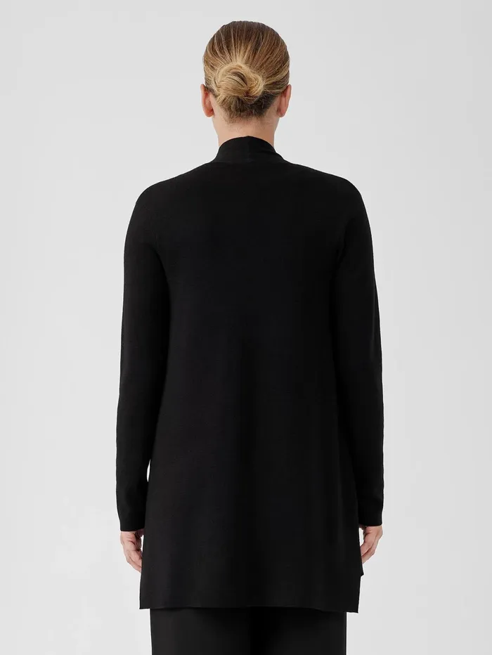 Sweaters and Cardigans Women Eileen Fisher Ultrafine Merino Long Cardigan Black