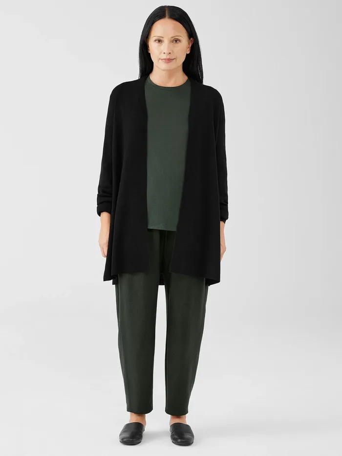 Sweaters and Cardigans Women Eileen Fisher Ultrafine Merino Long Cardigan Black
