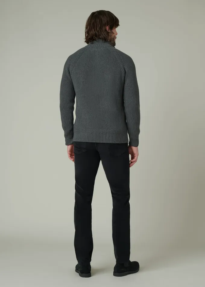 Sweaters Hoodies Men Joe8217s Jeans ARCHIE QUARTER ZIP SWEATER Charcoal