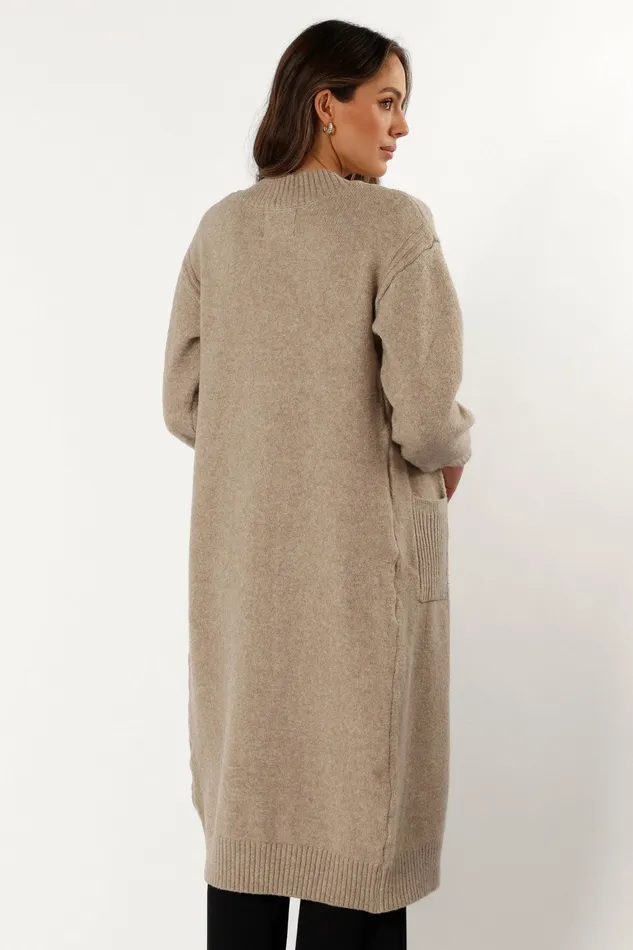 Sweaters Nicolette Open Front Long Cardigan Latte Petal and Pup Women
