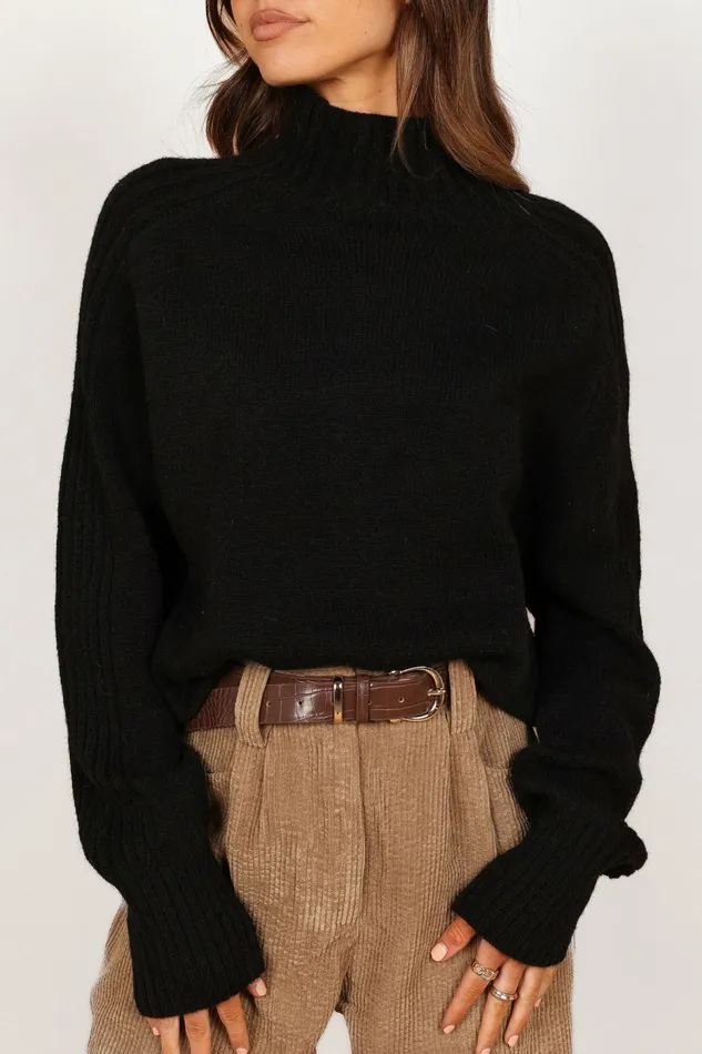 Sweaters Petal and Pup Women Cersi Knit Sweater Black