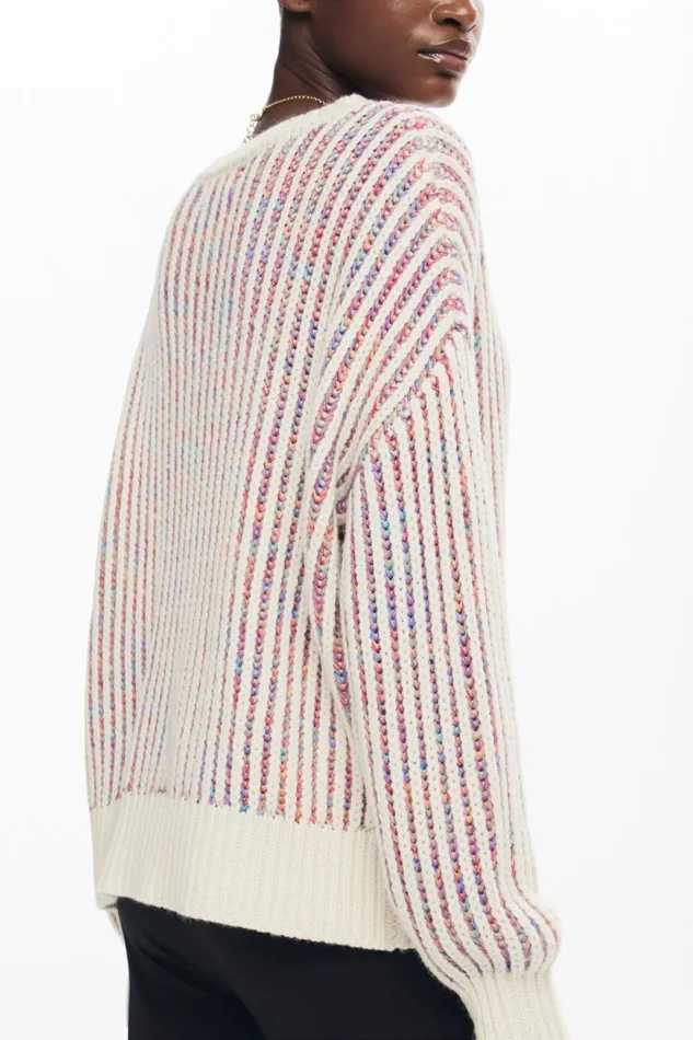 Sweaters Women Desigual Knit Sweater White