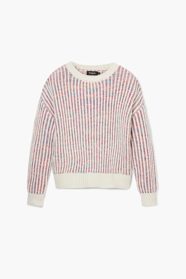 Sweaters Women Desigual Knit Sweater White