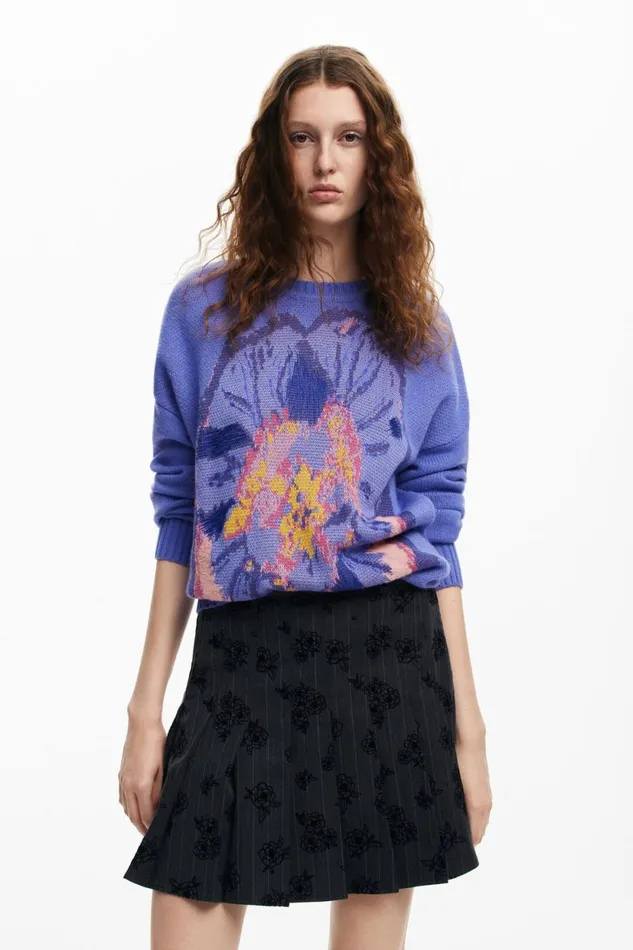 Sweaters Women Desigual M Christian Lacroix Thought Sweater Red