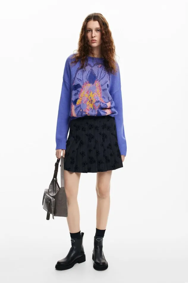 Sweaters Women Desigual M Christian Lacroix Thought Sweater Red