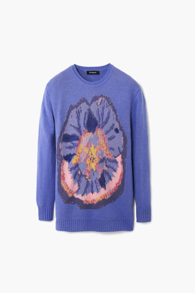 Sweaters Women Desigual M Christian Lacroix Thought Sweater Red