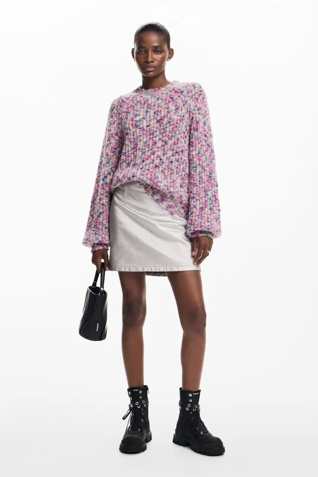 Sweaters Women Desigual Multicolored Sweater Materialfinishes