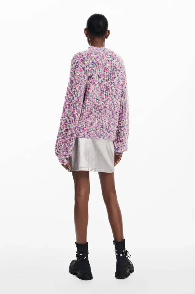 Sweaters Women Desigual Multicolored Sweater Materialfinishes
