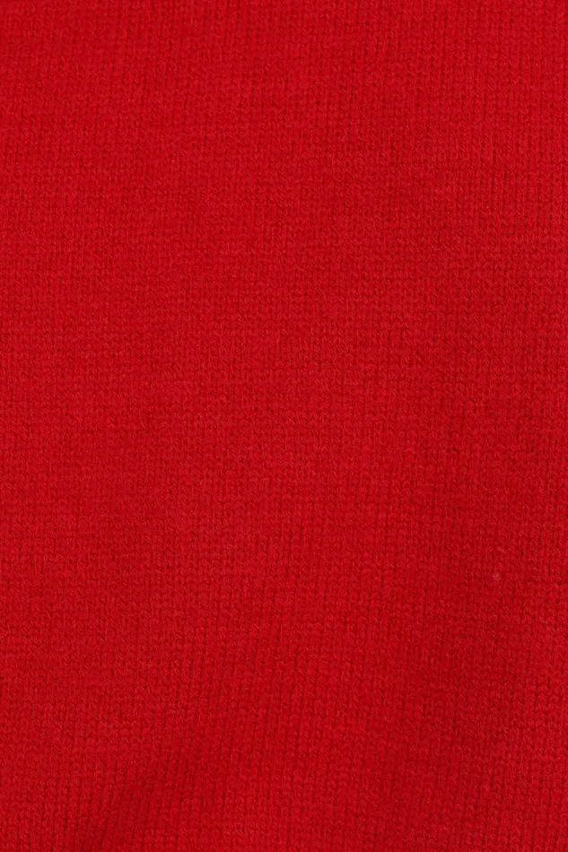Sweaters Women Luda Mockneck Knit Sweater Red Petal and Pup