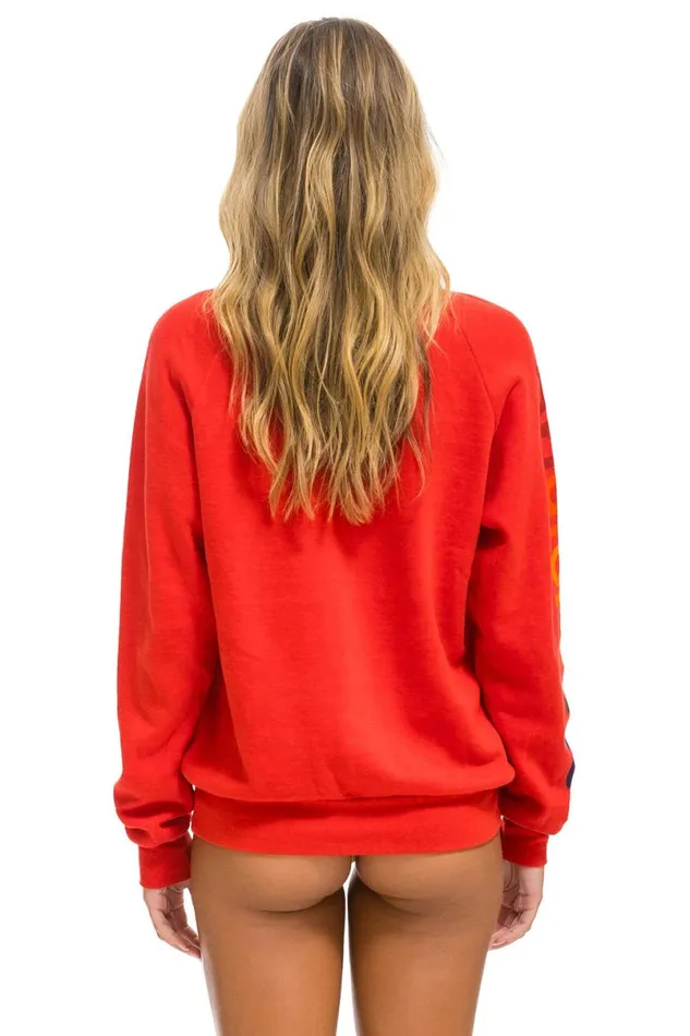 Sweatshirt 8211 Red WomenMen Aviator Nation Sweatshirts