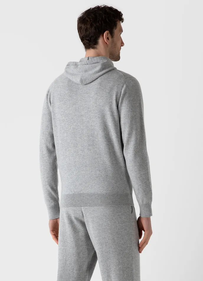 Sweatshirts and Sweatpants Cashmere Zip Hoodie Grey Melange ussunspel Men Sweatshirts and Sweatpants Cashmere Zip Hoodie Grey Melange ussunspel Men