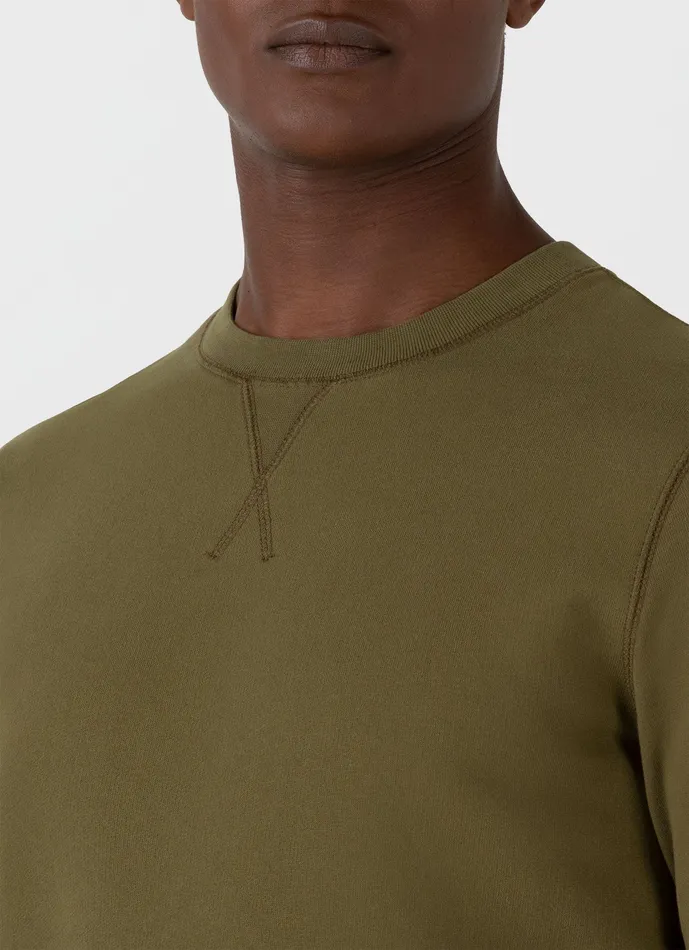 Sweatshirts and Sweatpants Men Loopback Sweatshirt Olive Green ussunspel Sweatshirts and Sweatpants Men Loopback Sweatshirt Olive Green ussunspel