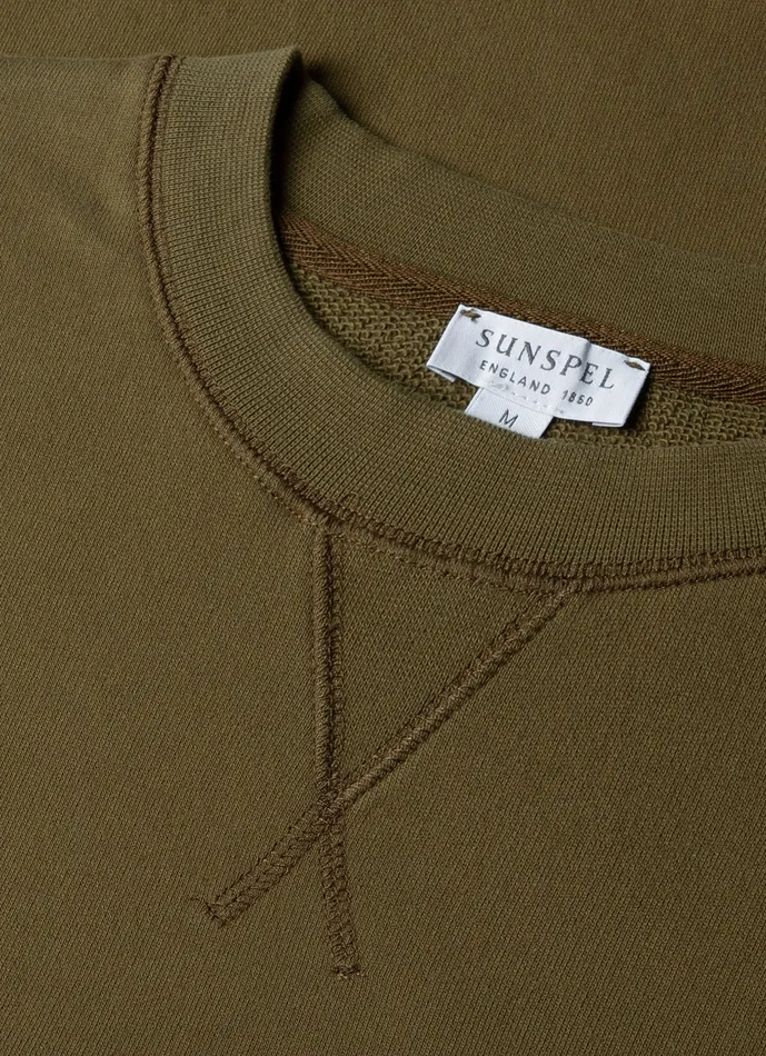 Sweatshirts and Sweatpants Men Loopback Sweatshirt Olive Green ussunspel Sweatshirts and Sweatpants Men Loopback Sweatshirt Olive Green ussunspel