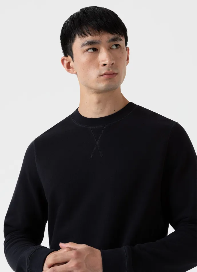 Sweatshirts and Sweatpants ussunspel Men Loopback Sweatshirt Black Sweatshirts and Sweatpants ussunspel Men Loopback Sweatshirt Black