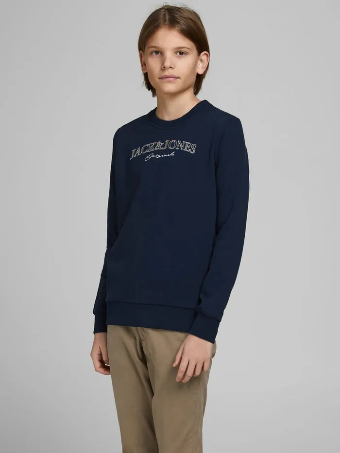 Sweatshirts JACK and JONES Junior BOYS LOGO SWEATSHIRT Blue Navy Blazer Casaul Sweatshirts JACK and JONES Junior BOYS LOGO SWEATSHIRT Blue Navy Blazer Casaul