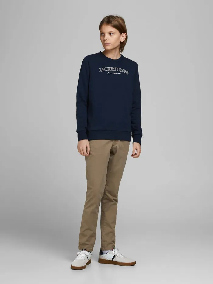 Sweatshirts JACK and JONES Junior BOYS LOGO SWEATSHIRT Blue Navy Blazer Casaul