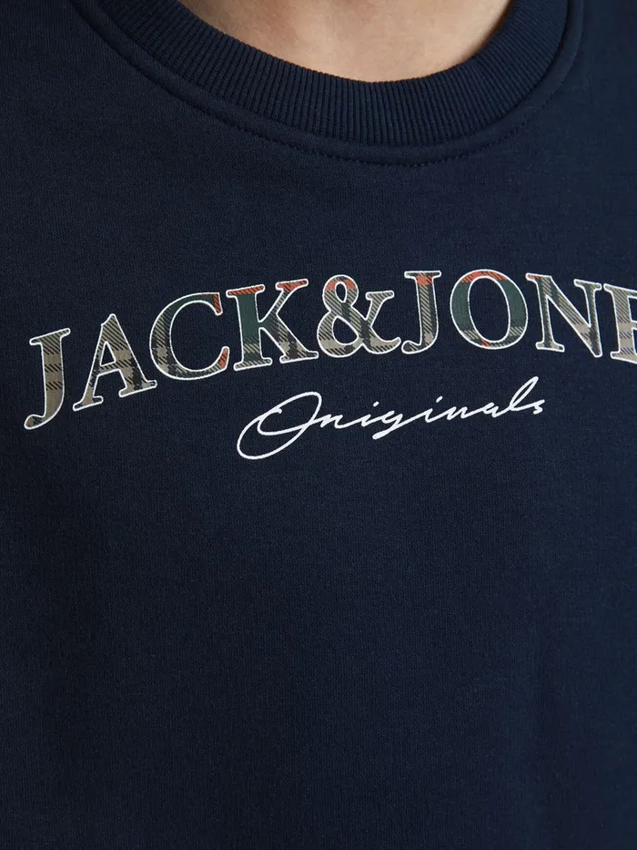 Sweatshirts JACK and JONES Junior BOYS LOGO SWEATSHIRT Blue Navy Blazer Casaul