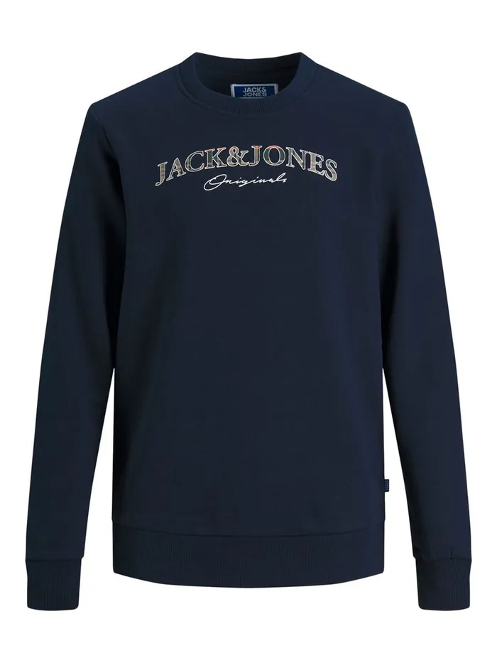 Sweatshirts JACK and JONES Junior BOYS LOGO SWEATSHIRT Blue Navy Blazer Casaul