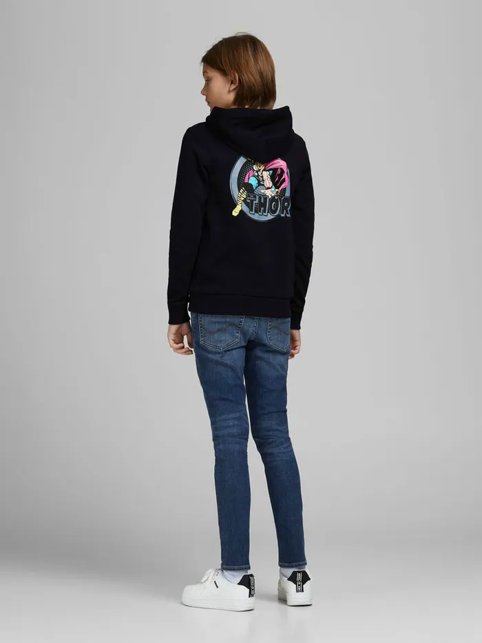 Sweatshirts JACK and JONES Junior BOYS MARVEL HOODIE Black Black Gift for Friend