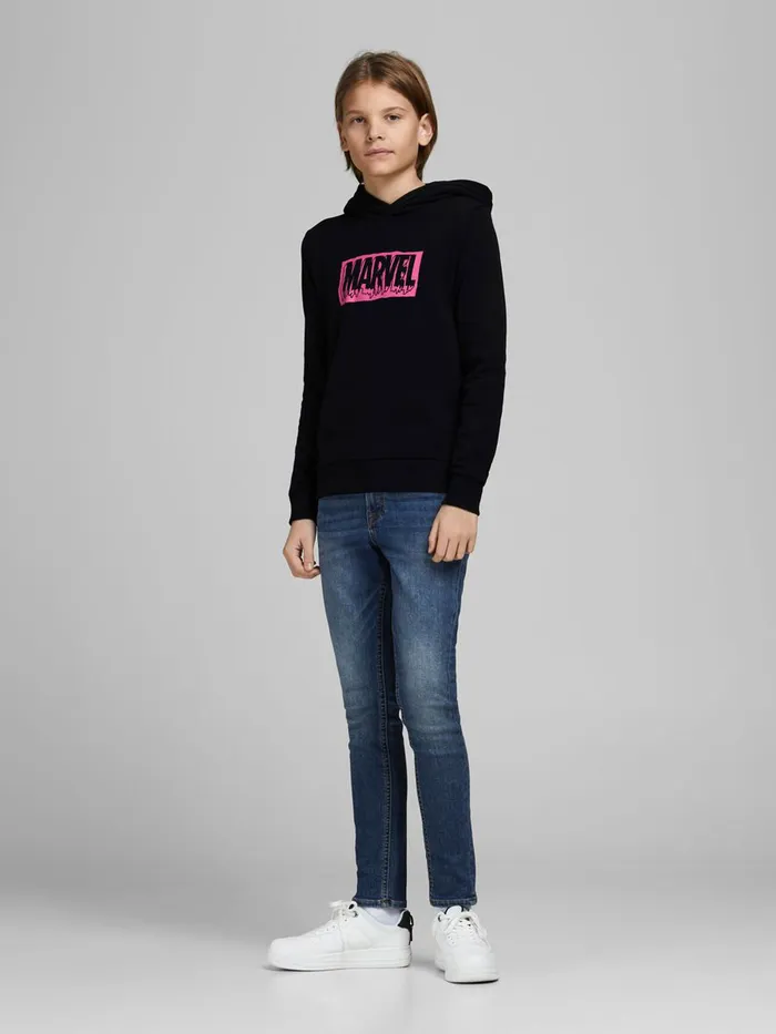 Sweatshirts JACK and JONES Junior BOYS MARVEL HOODIE Black Black Gift for Friend