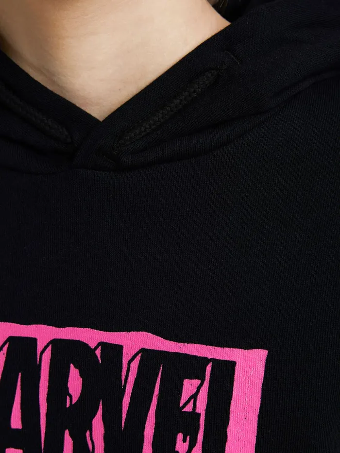 Sweatshirts JACK and JONES Junior BOYS MARVEL HOODIE Black Black Gift for Friend