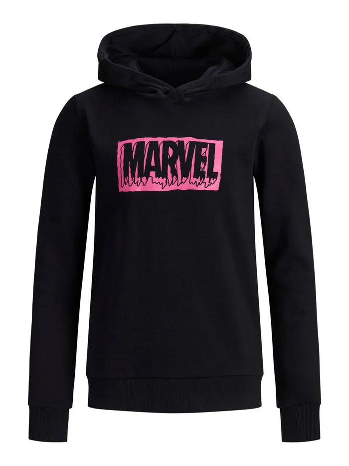 Sweatshirts JACK and JONES Junior BOYS MARVEL HOODIE Black Black Gift for Friend