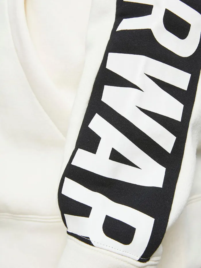 Sweatshirts JACK and JONES Mens CONTRAST HOODIE White Cloud Dancer Cheap On Sale