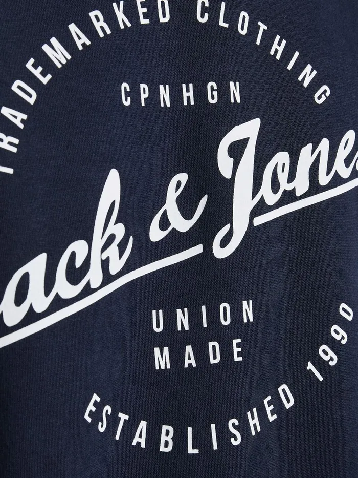 Sweatshirts JACK and JONES Mens CREW NECK SWEATSHIRT Blue Navy Blazer Gift for Friend