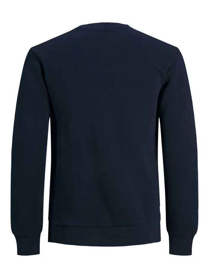 Sweatshirts JACK and JONES Mens CREW NECK SWEATSHIRT Blue Navy Blazer Gift for Friend